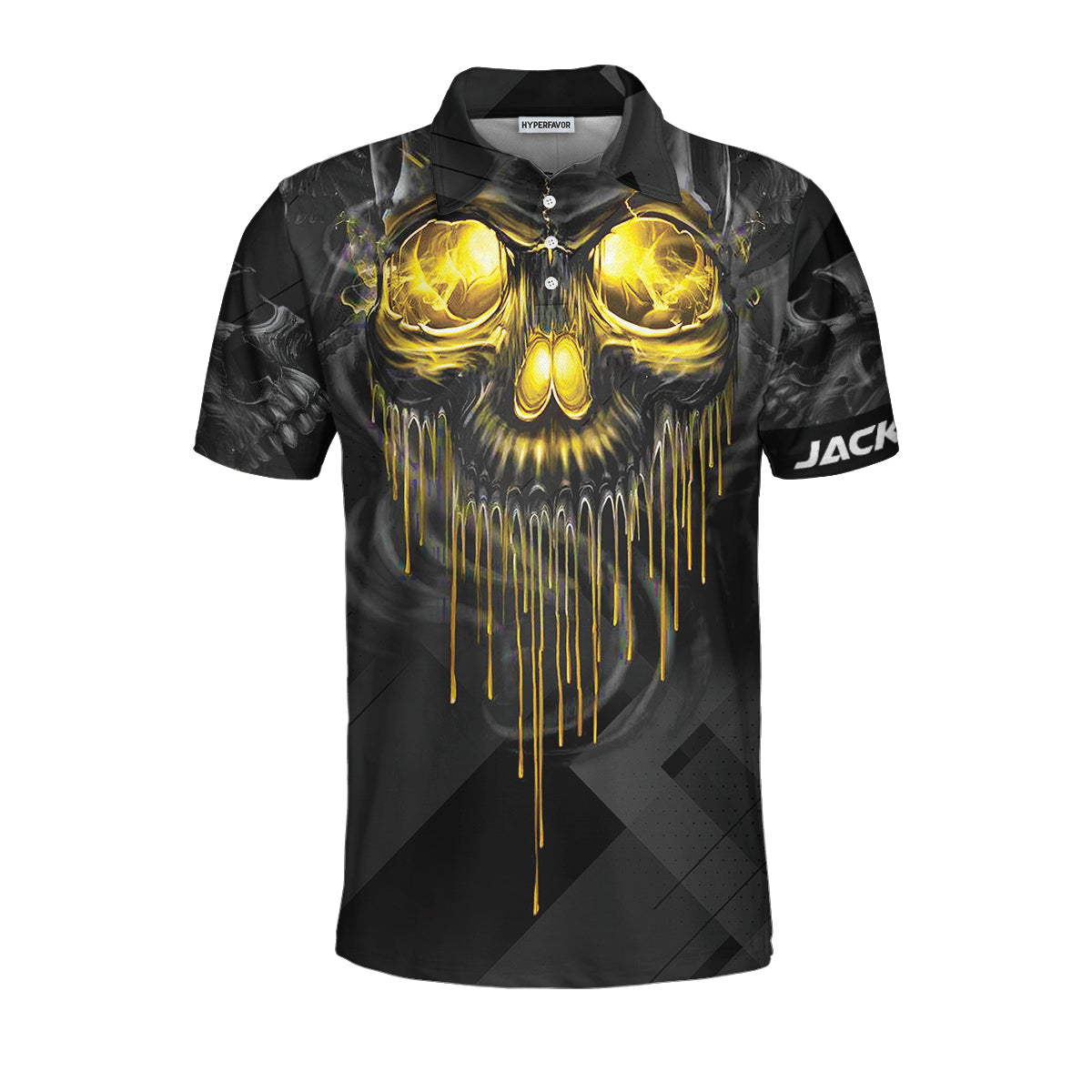 Men Polo Shirt - Billiards Pool Player Skull Custom Polo Shirt, Skull Billiards Shirt For Billiards Players, Personalized Billiards Gift