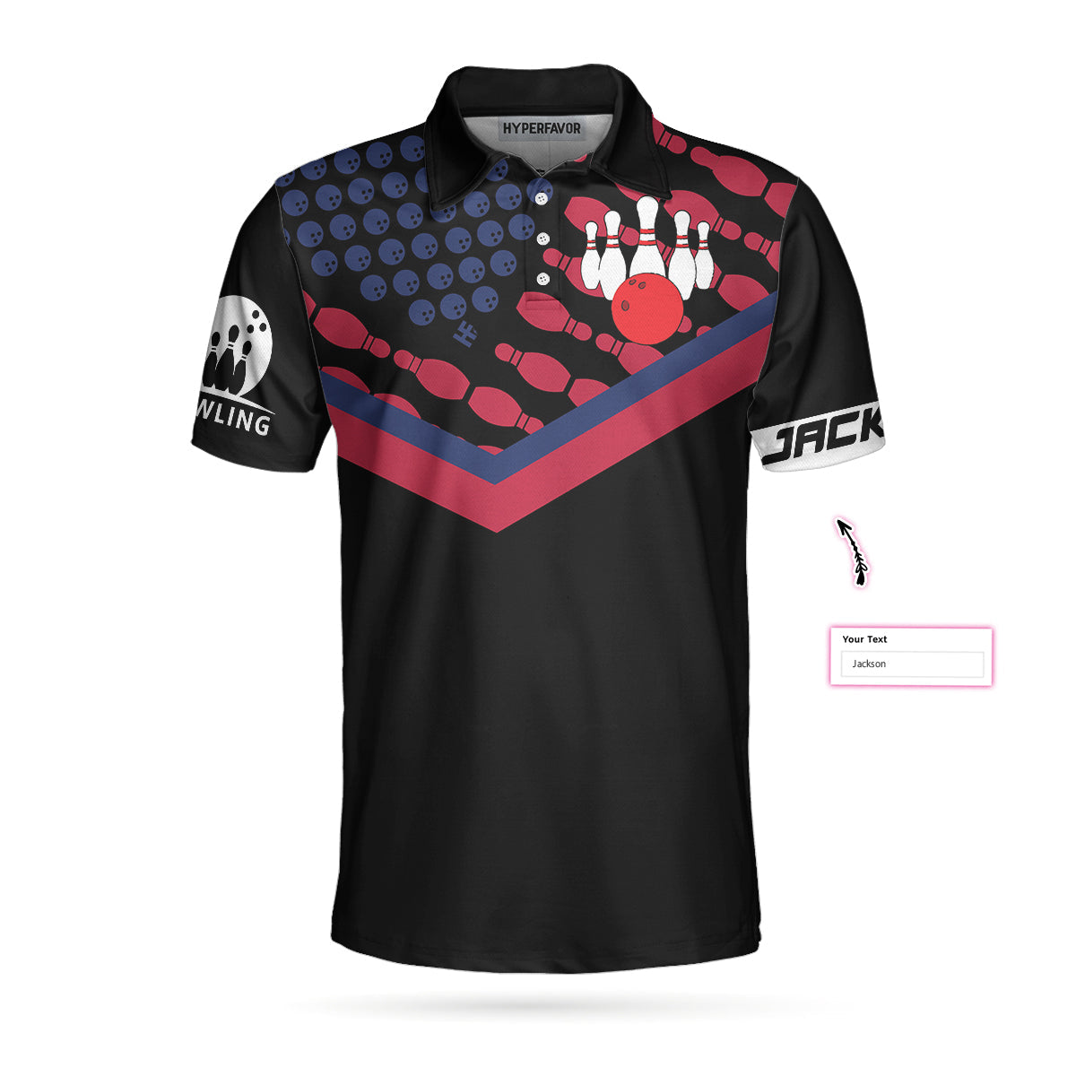 Men Polo Shirt - Bowling Aim Shoot Swear Repeat Custom Polo Shirt, Customized Bowling Shirt For Bowlers, Tenpin Bowling Shirt - Best Polo Shirt For Men