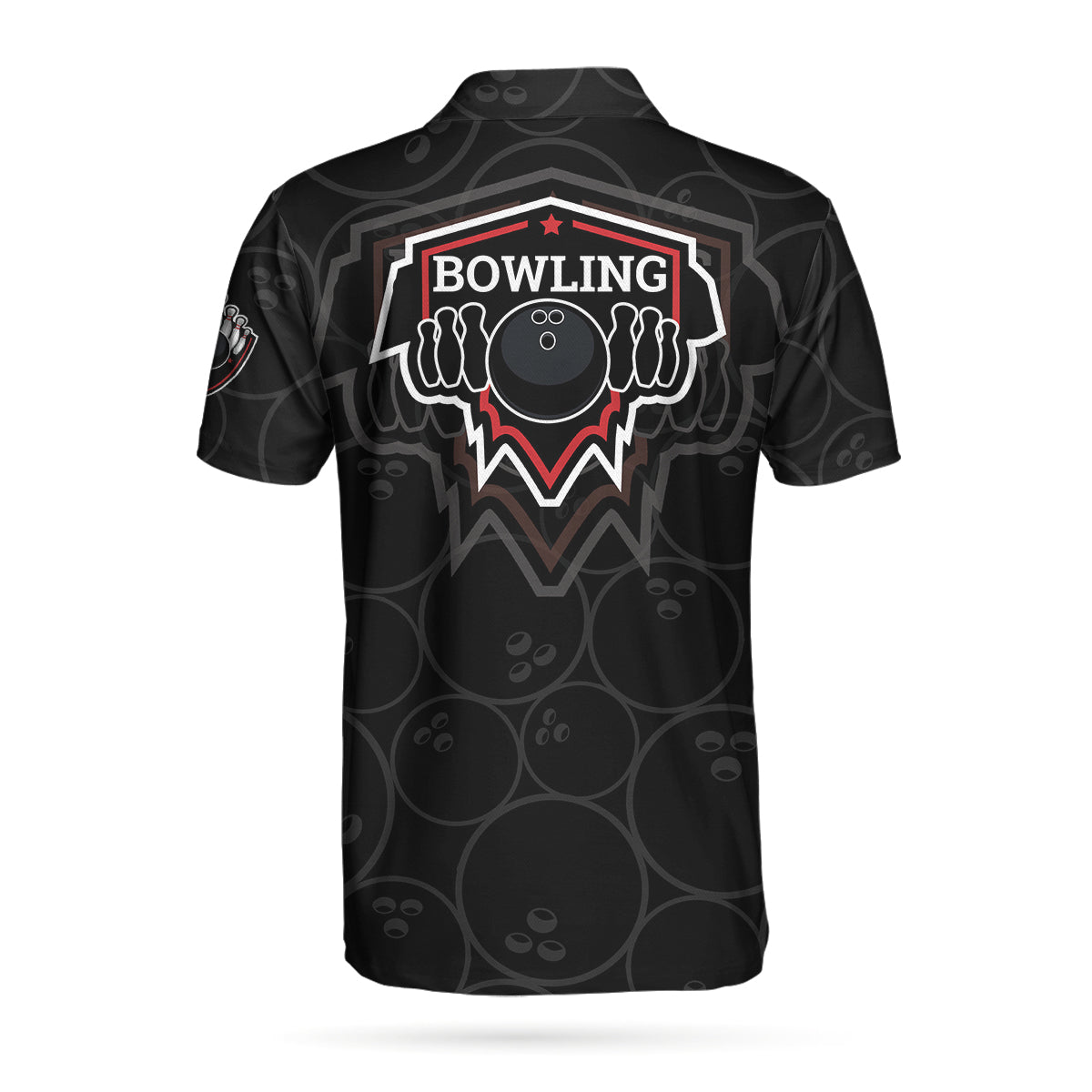 Bowling Men Polo Shirt - Bowling In Fire And American Flag Polo Shirt, Best Bowling Shirt For Men - Perfect Gift For Friend, Family, Bowling Lovers