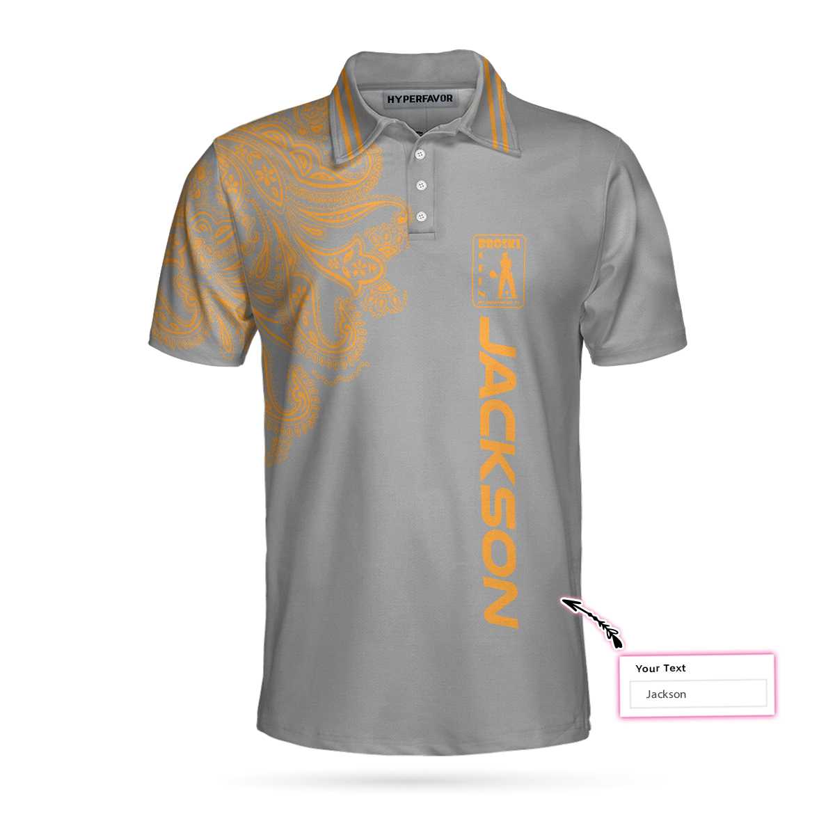 Broski Open Golfer Custom Polo Shirt, Best Golf Gift Idea For Golfers, Custom Polo Shirt For Men, Gift For Golfer Man
