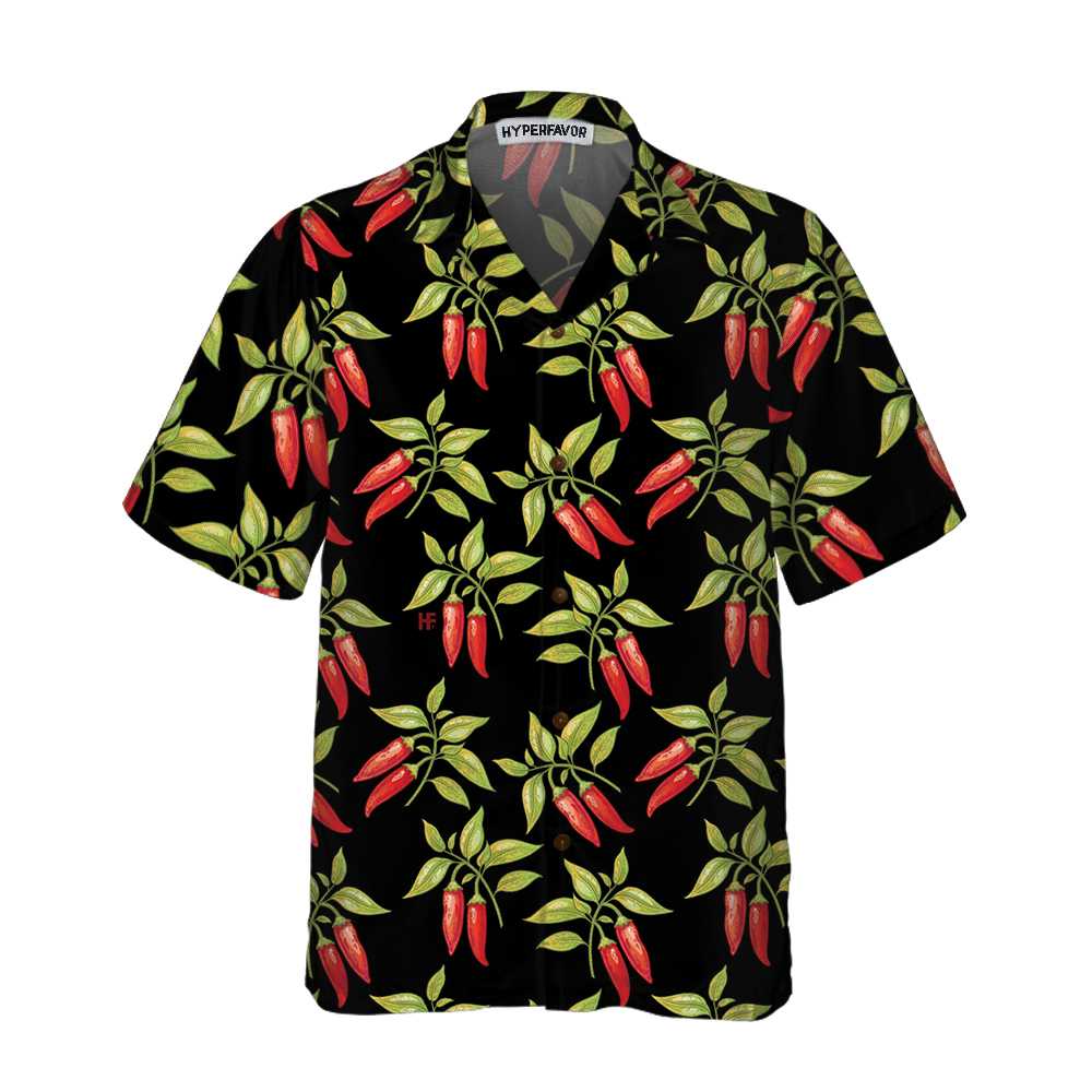 Bushes Of Red Chili Peppers Hawaiian Shirt, Funny Red Pepper Shirt For Men, Red Hot Chilli Shirt Best Gift For Friend, Family