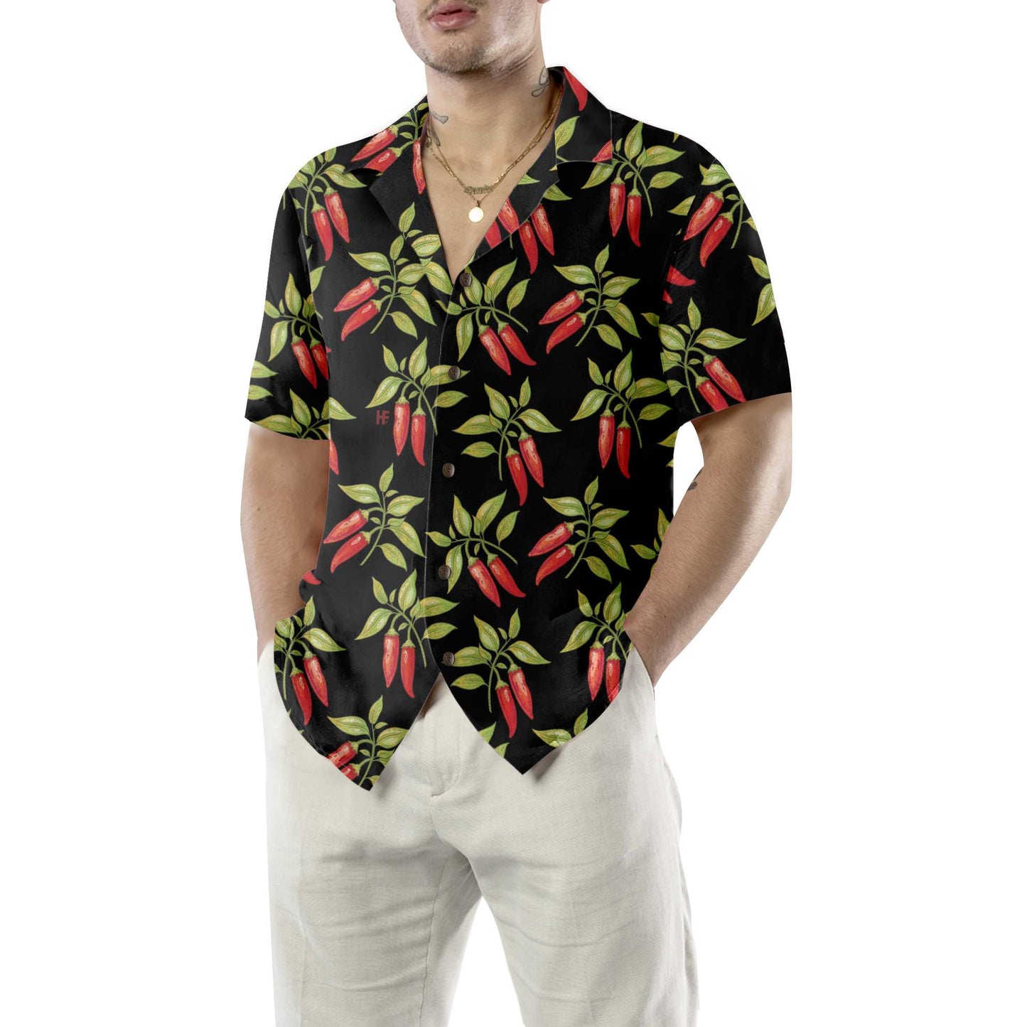 Bushes Of Red Chili Peppers Hawaiian Shirt, Funny Red Pepper Shirt For Men, Red Hot Chilli Shirt Best Gift For Friend, Family