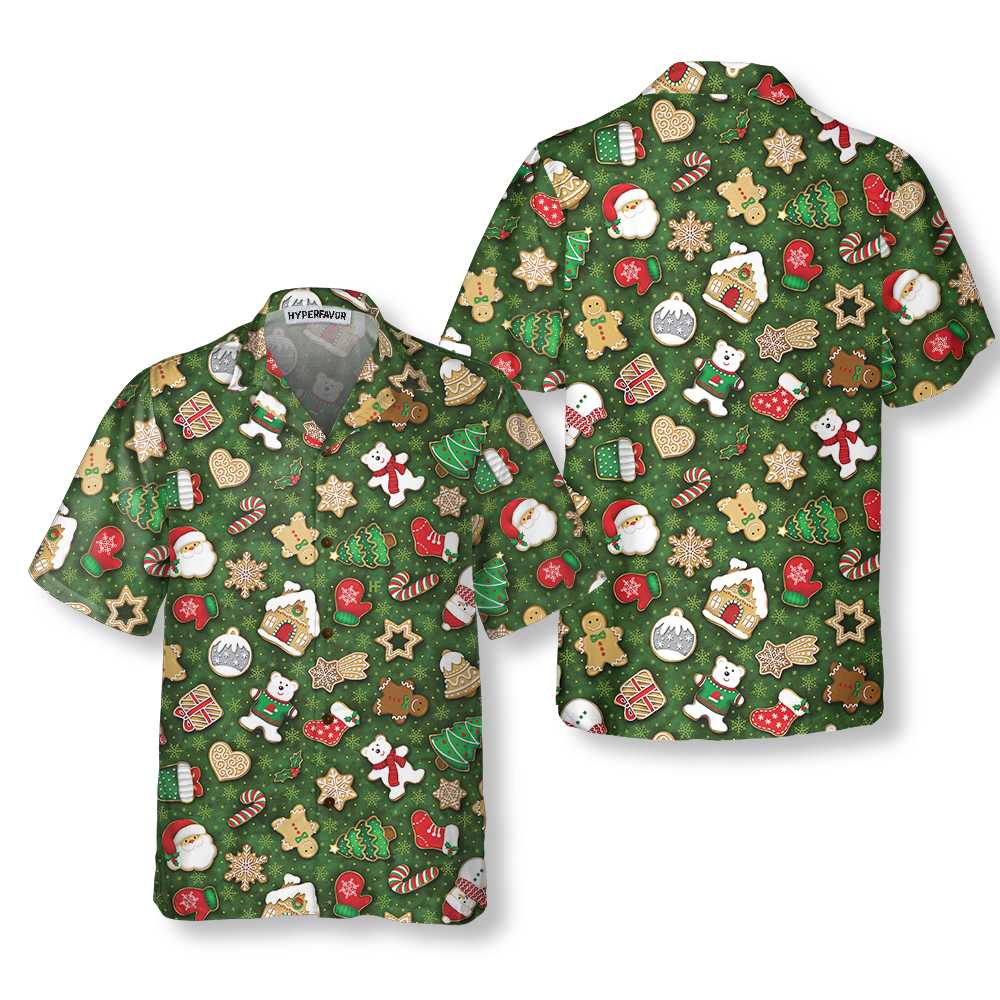 Christmas All Over Cookies Hawaiian Shirt, Funny Christmas Shirt, Best Gift For Christmas, Friend, Family