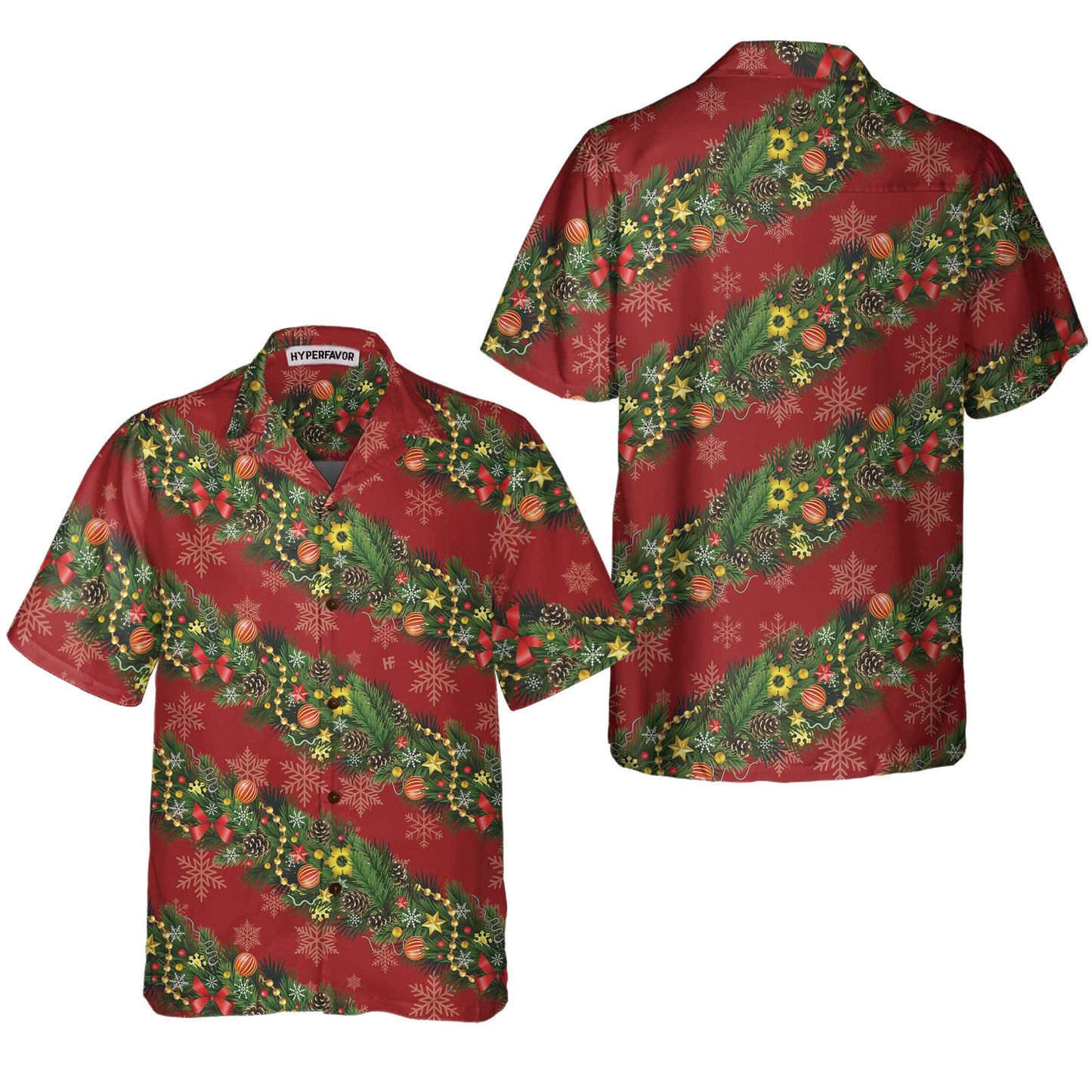 Christmas Decorations With Snowflakes Christmas Hawaiian Shirt, Best Christmas Gift For lover, Friend, Family