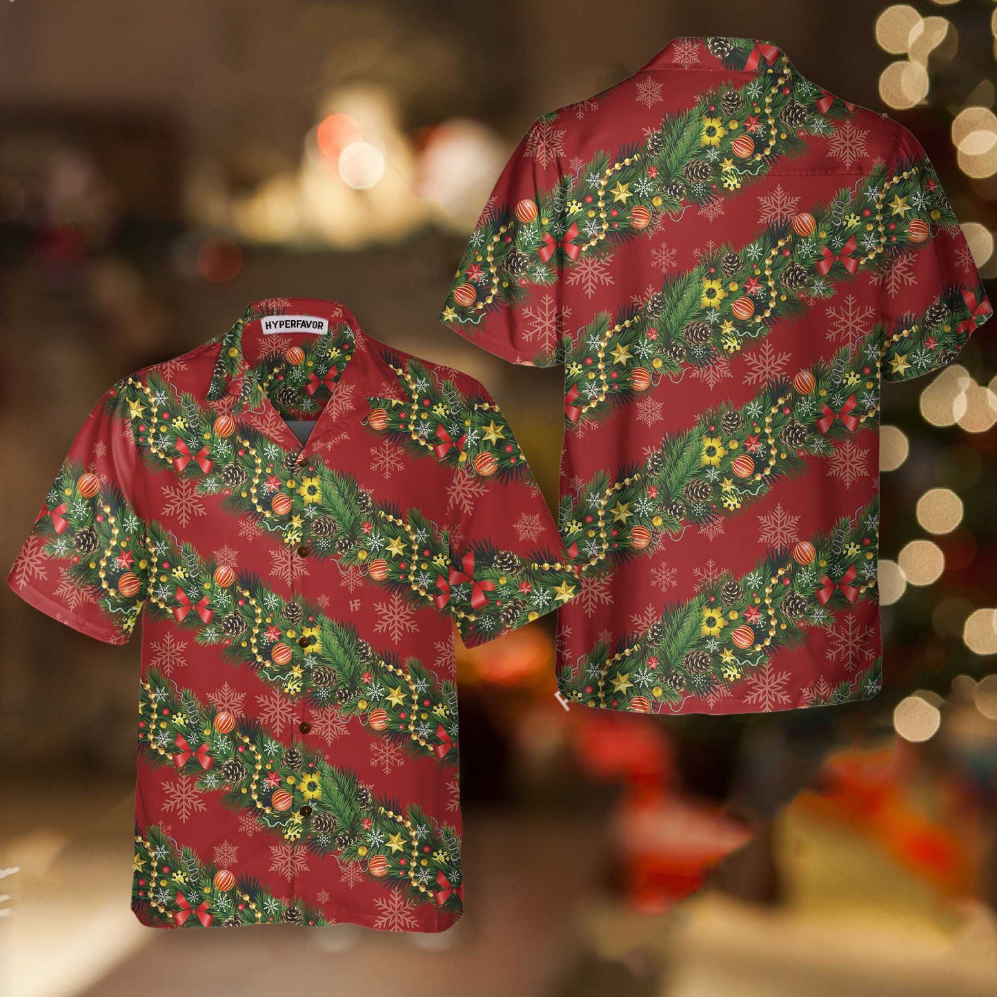 Christmas Decorations With Snowflakes Christmas Hawaiian Shirt, Best Christmas Gift For lover, Friend, Family