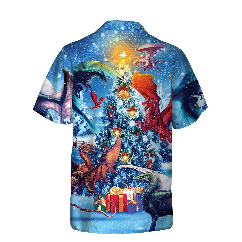 Christmas Dragons Reunion Christmas Hawaiian Shirt, Festive Dragon Hawaiian Shirt For Men, Best Christmas Gift For lover, Friend, Family
