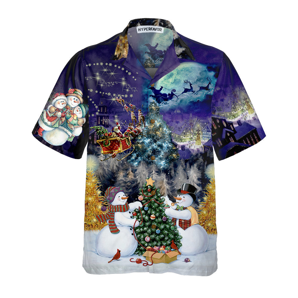 Christmas Night With Family Hawaiian Shirt, Funny Christmas Shirt, Best Xmas Gift Idea, Best Christmas Gift For lover, Friend, Family