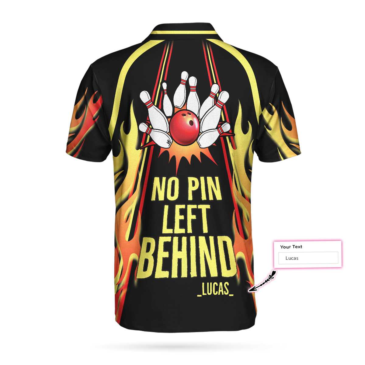 Personalized Chuza Madre No Pin Left Behind Bowling Polo Shirt, Custom Short Sleeve Men Polo Shirt, Best Gift For Men, Gift For Bowling Lovers