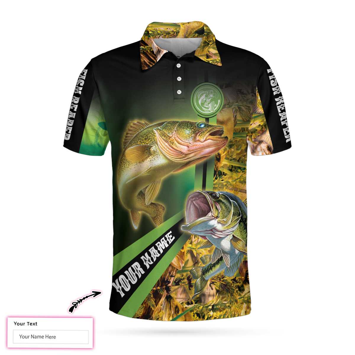 Camo Fishaholic Custom Polo Shirt, Personalized Fishing Polo Shirt For Men I Don't Fish To Add Days To My Life Shirt