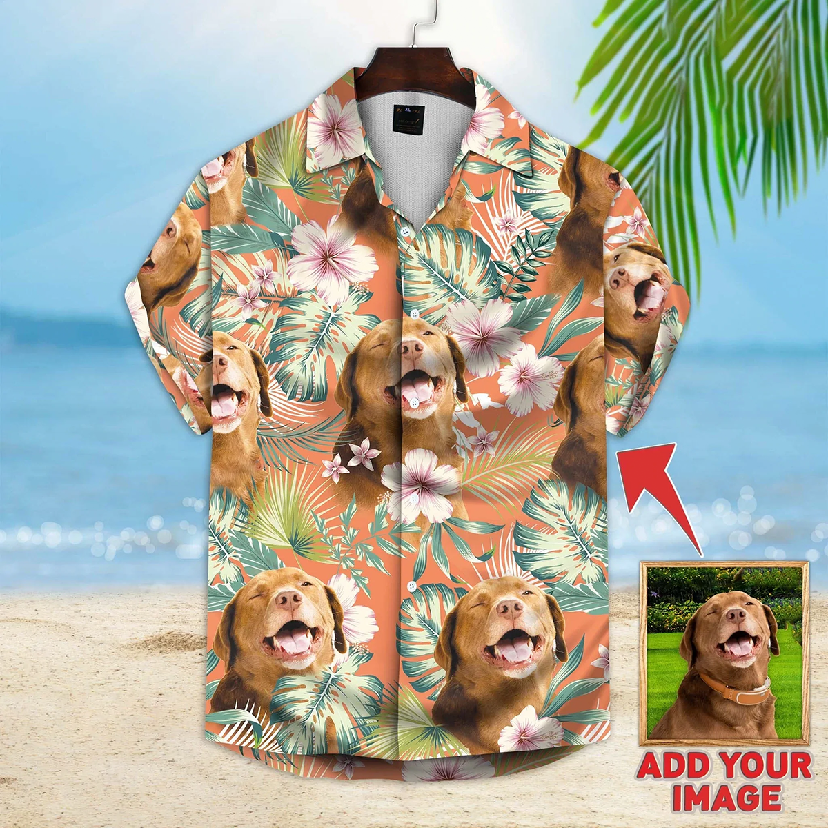 Personalized Hawaiian Shirts, Custom Photo Hawaiian Shirt, Custom Animal Floral Hawaiian Shirt