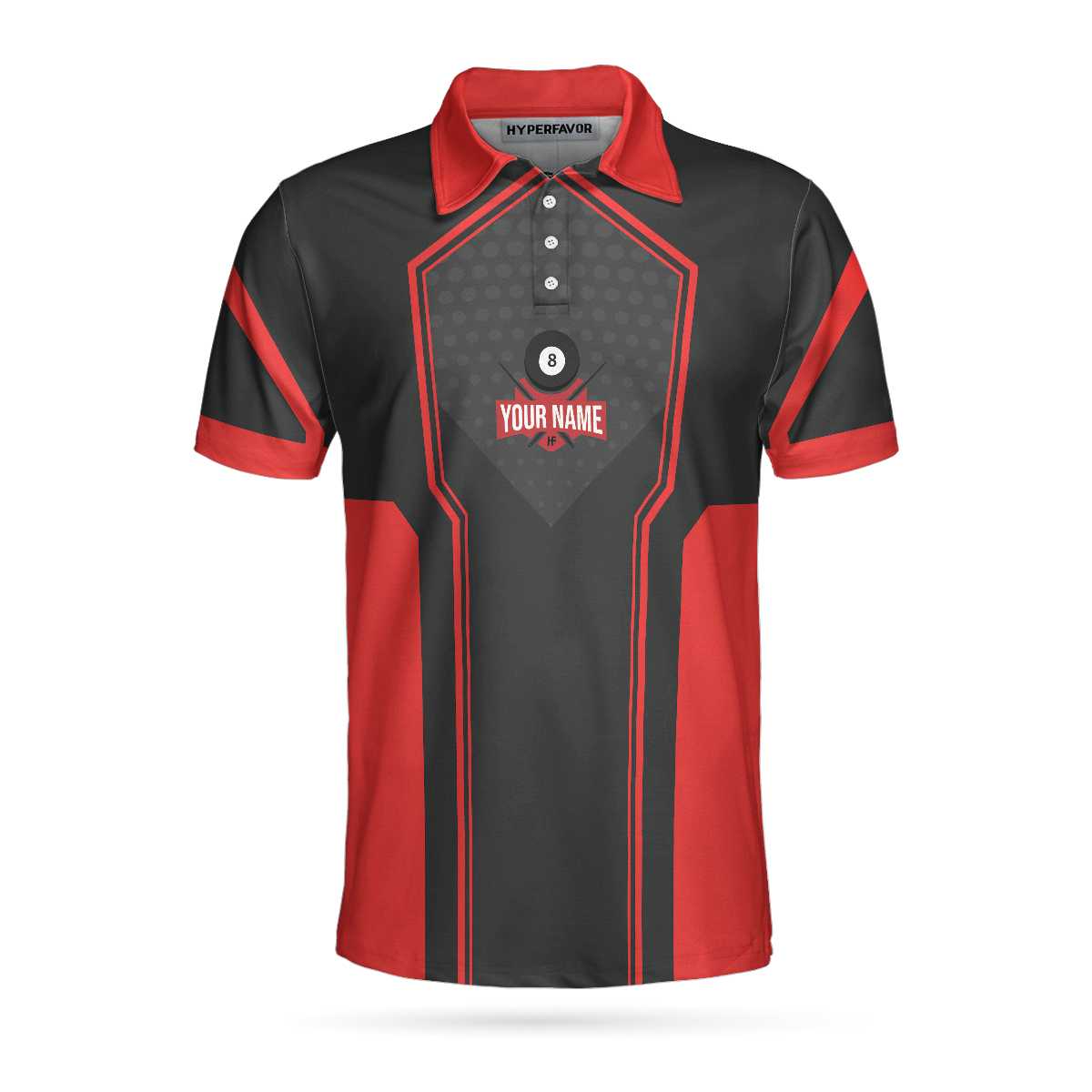 Personalized Billiards In Red Custom Polo Shirt, Personalized Billiards Shirt For Men, Best Gift For Men, Gift For Billiards Lovers