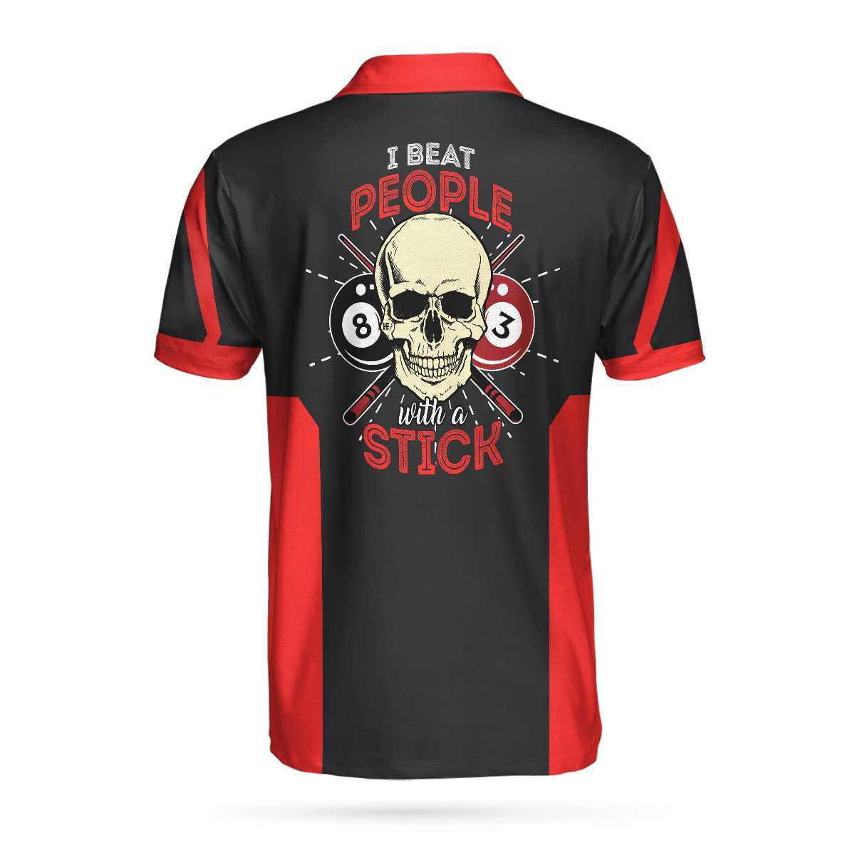 Personalized Billiards In Red Custom Polo Shirt, Personalized Billiards Shirt For Men, Best Gift For Men, Gift For Billiards Lovers