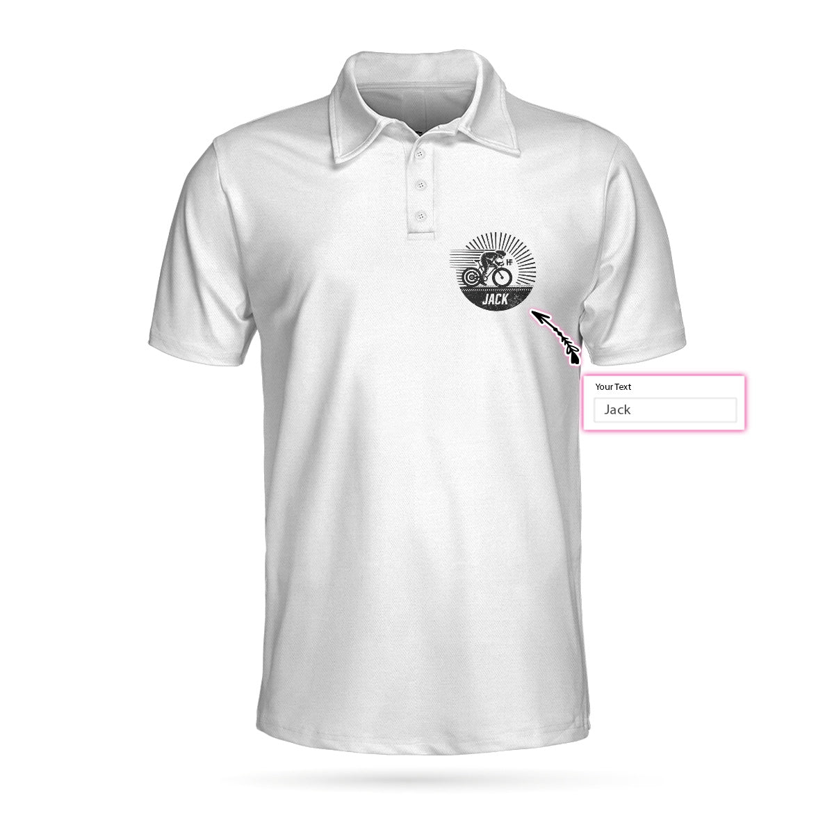 Cycling Dad Like A Regular Dad But Cooler Custom Polo Shirt, Personalized Black And White Cycling Shirt For Men