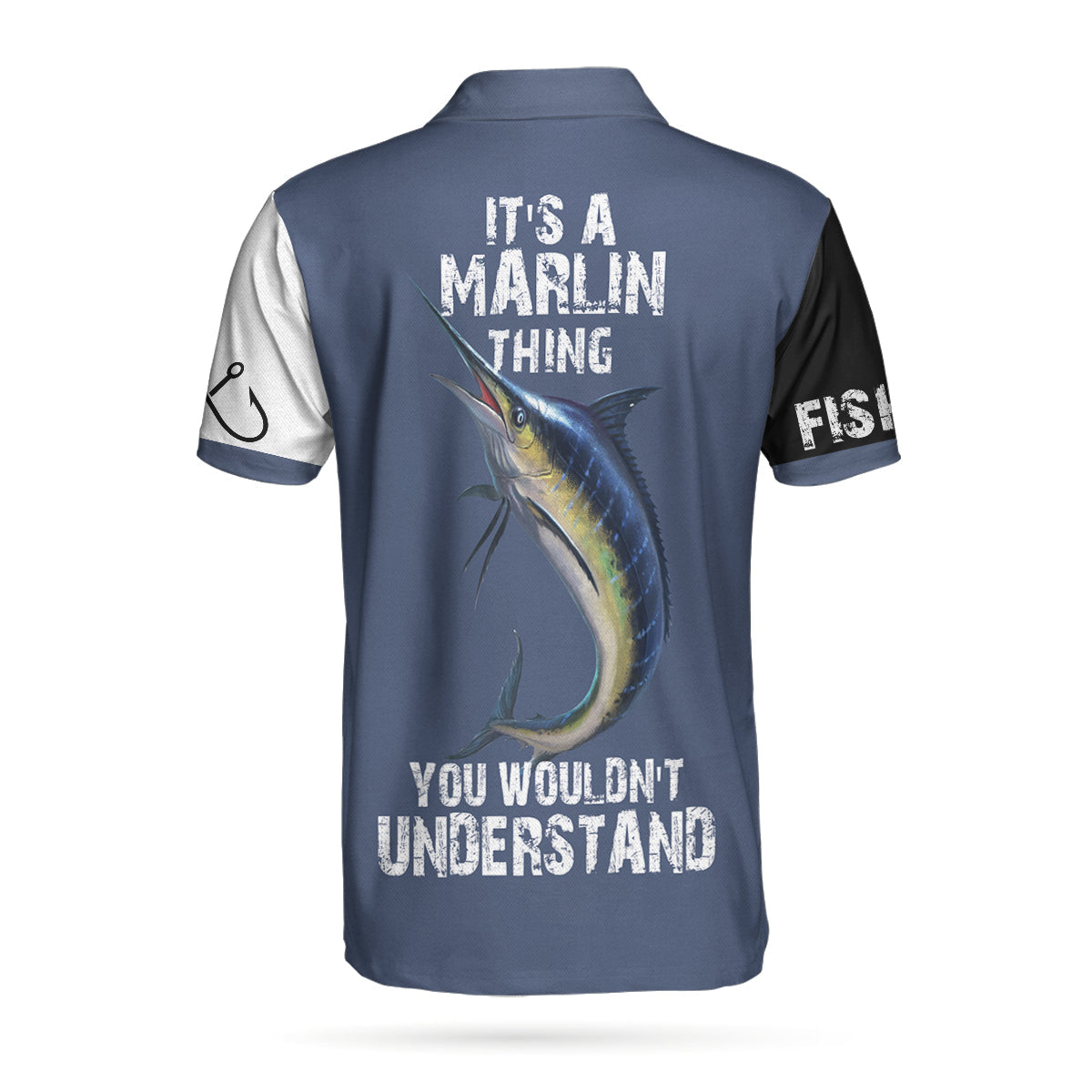 Deep Sea Fishing Men Polo Shirt, Fishing Is A Reel Deal It's A Marlin Thing Shirt For Men, Gift For Fishing Lovers