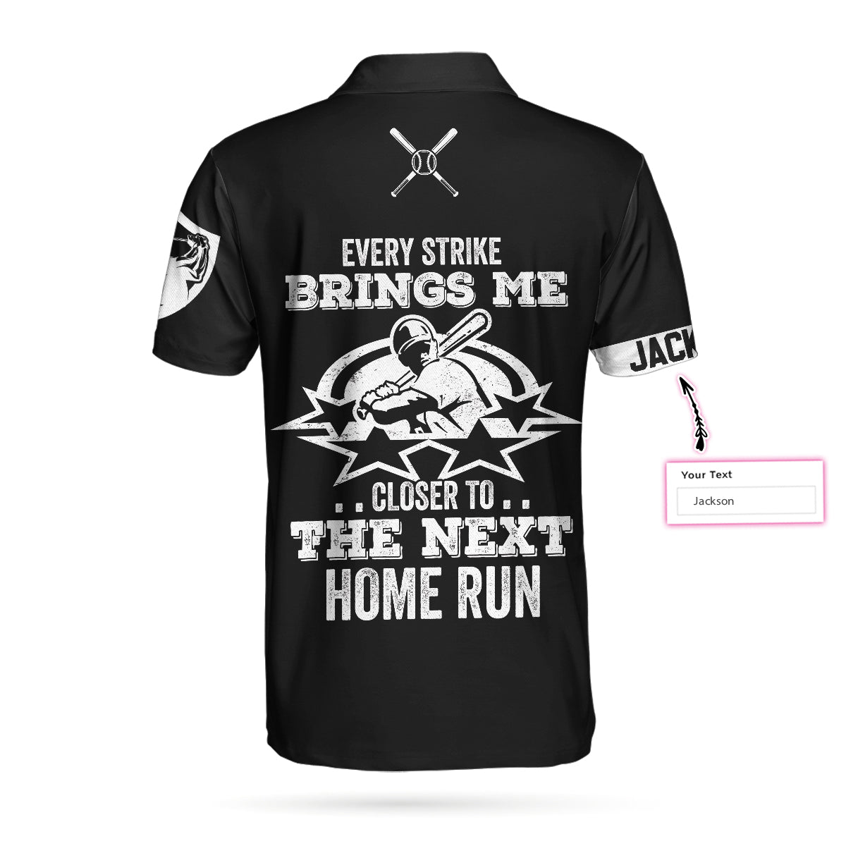 Personalized American Flag Baseball Men Polo Shirt, Every Strike Brings Me Closer To The Next Home Run Custom Shirt For Men, Gift For Baseball Lovers