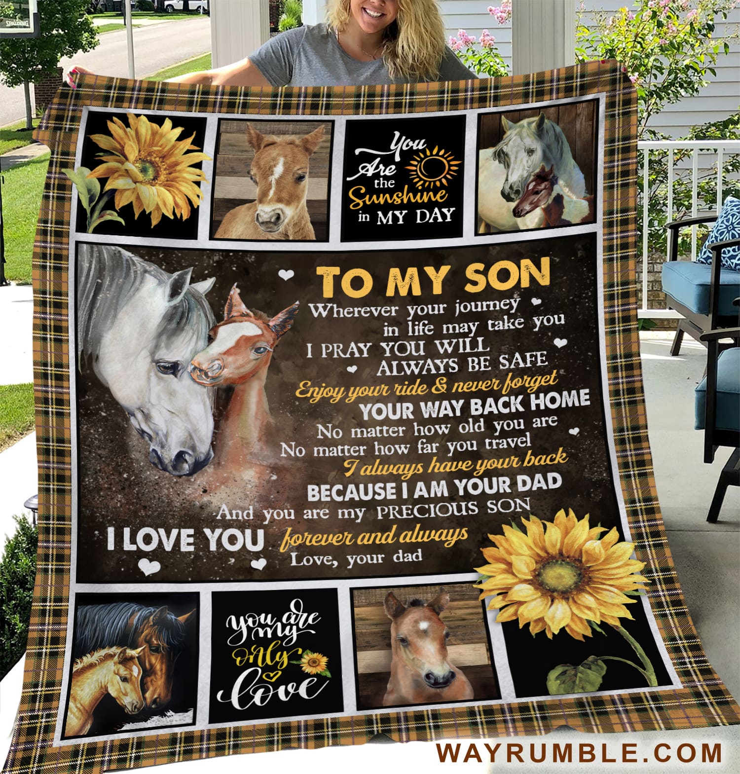 Family Blanket, Son And Dad Blanket, Gifts For Son From Dad, Dad To Son Blanket - Horse Blanket, You Are My Precious Son
