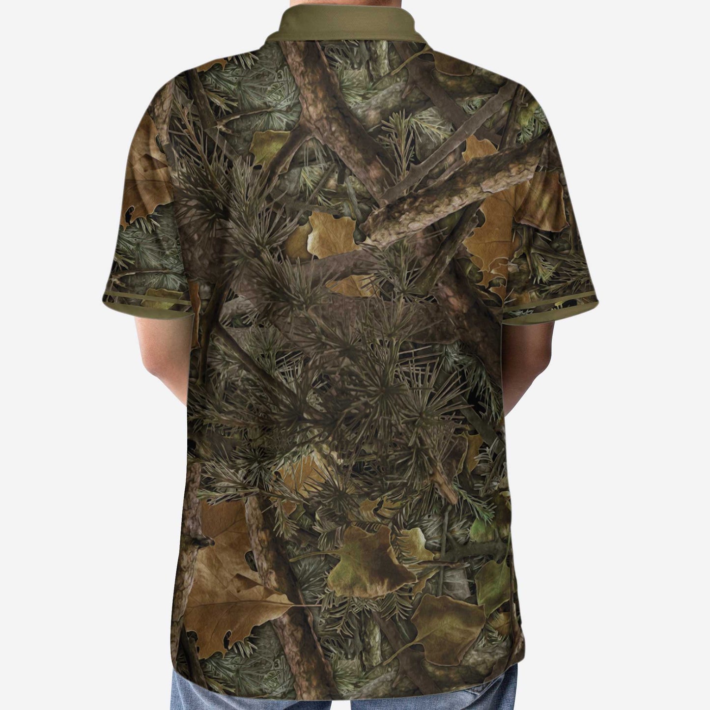 Fish On Yellow Men Polo Shirt, Fishing River Underneath Polo Shirt, Best Fishing Shirt For Men, Gift For Fishing Lovers