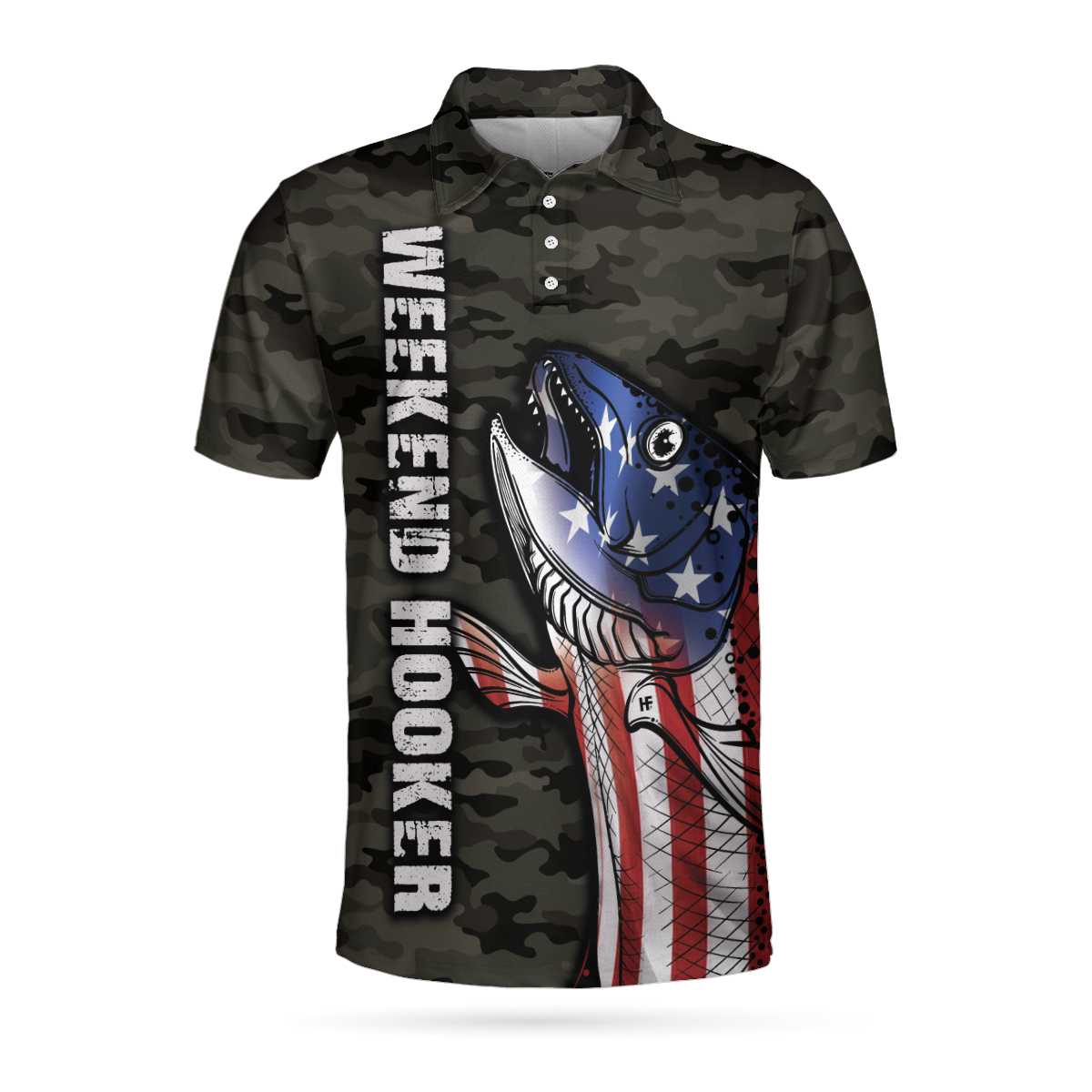 Camouflage American Flag Fishing Men Polo Shirt, Fishing Is My Anger Management Polo Shirt, Weekend Hooker Fishing Shirt For Men, Gift For Fishing Lovers