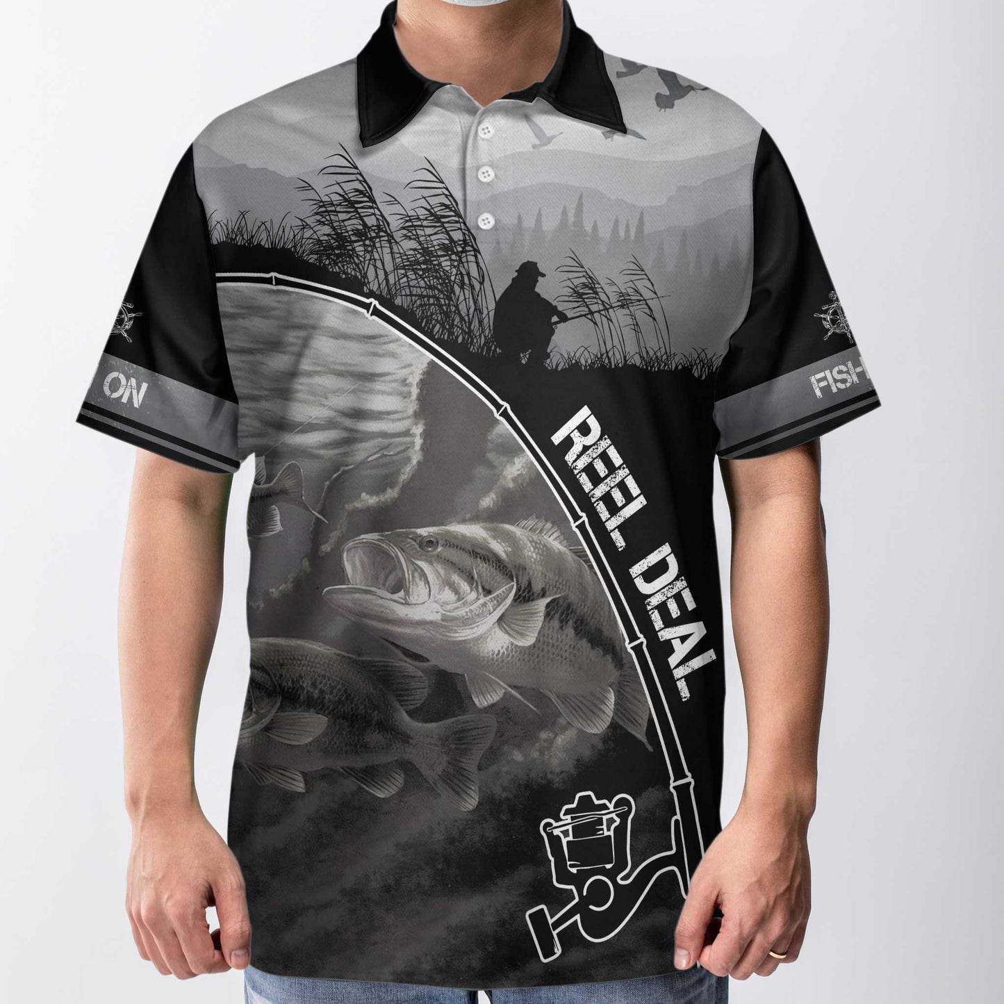 Best Fishing Anchor Men Polo Shirt, Go Fishing And Ignore All Of My Adult Problems Polo Shirt, Reel Deal Shirt For Men, Gift For Golfers
