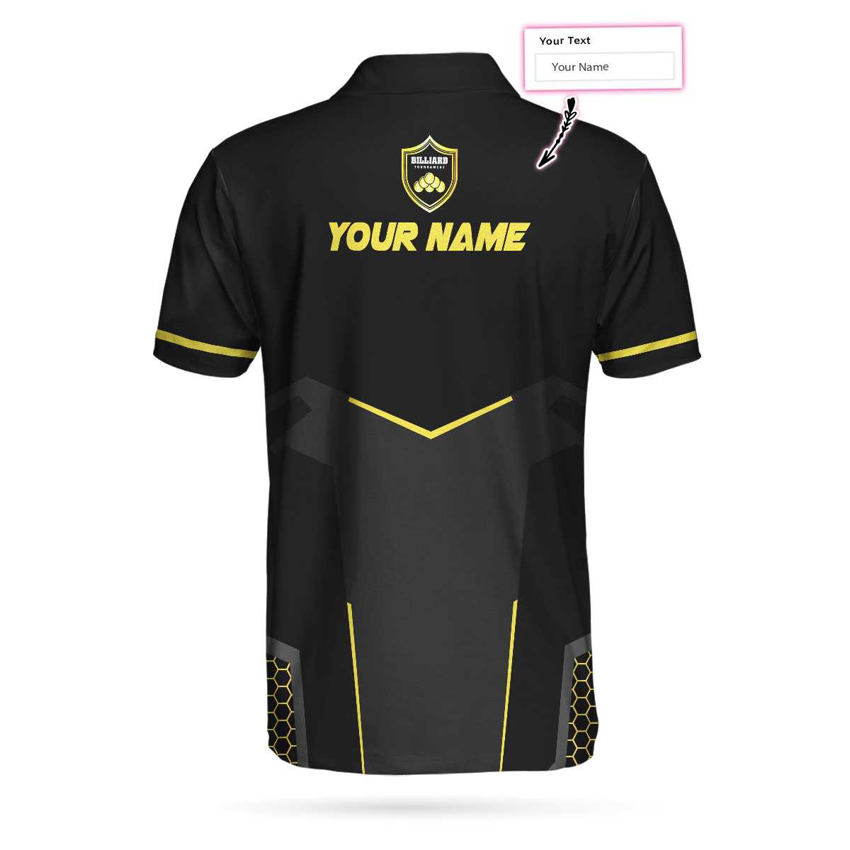 Personalized Billiards Men Polo Shirt, Golden Team Billiards Team Custom Shirt For Men, Best Custom Billiards Gift