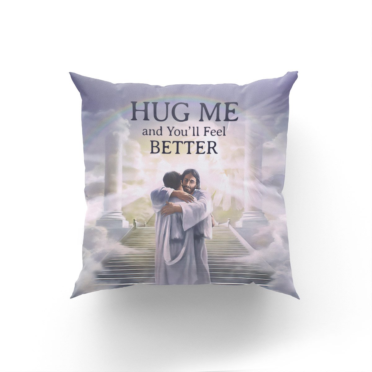 Bible Verse Pillow - Jesus Pillow- Gift For Christian - Hug Me And Youll Feel Better