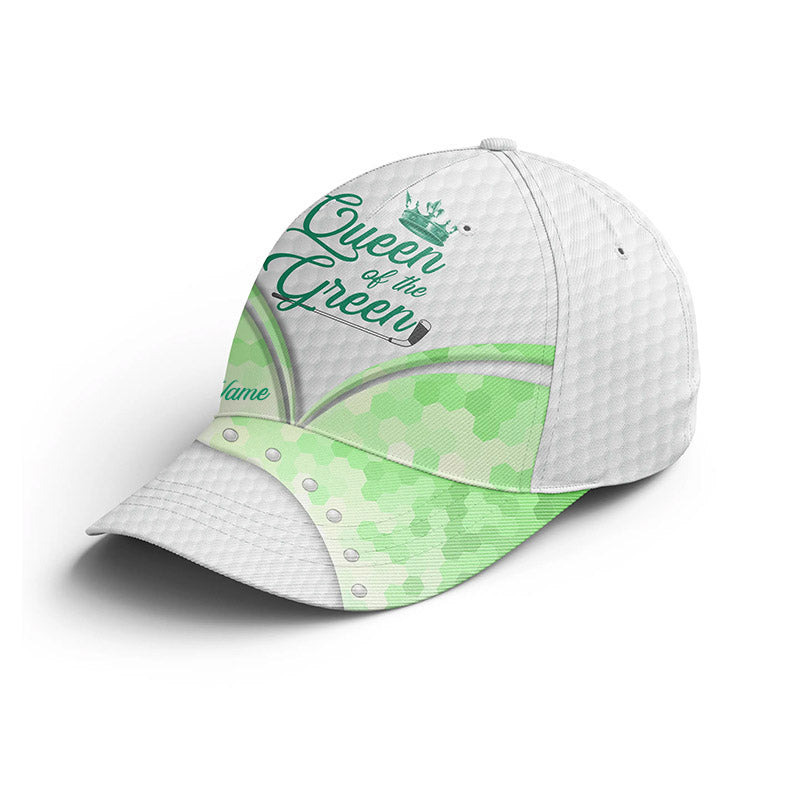 Golf Cap Custom Name For Women, Personalized Golf Lover Gifts, Queen Green Golf Hats Gifts For Him, Golfer, Her, Friend
