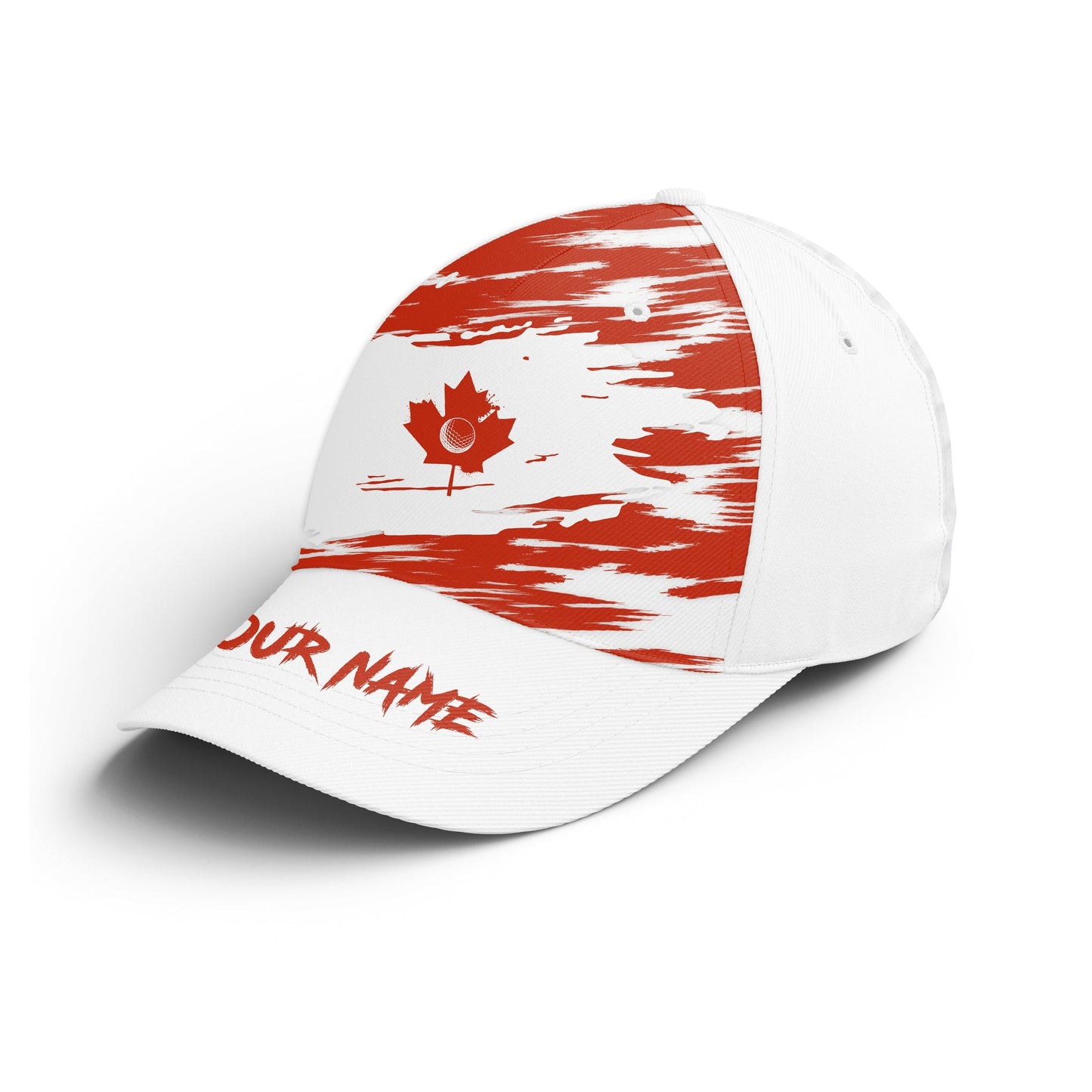 Golf Cap Custom Name Golfer Men And Women, Golf Lover Gifts, Canadian Flag Golf Hats Gifts for Him, Golfer, Her, Friend