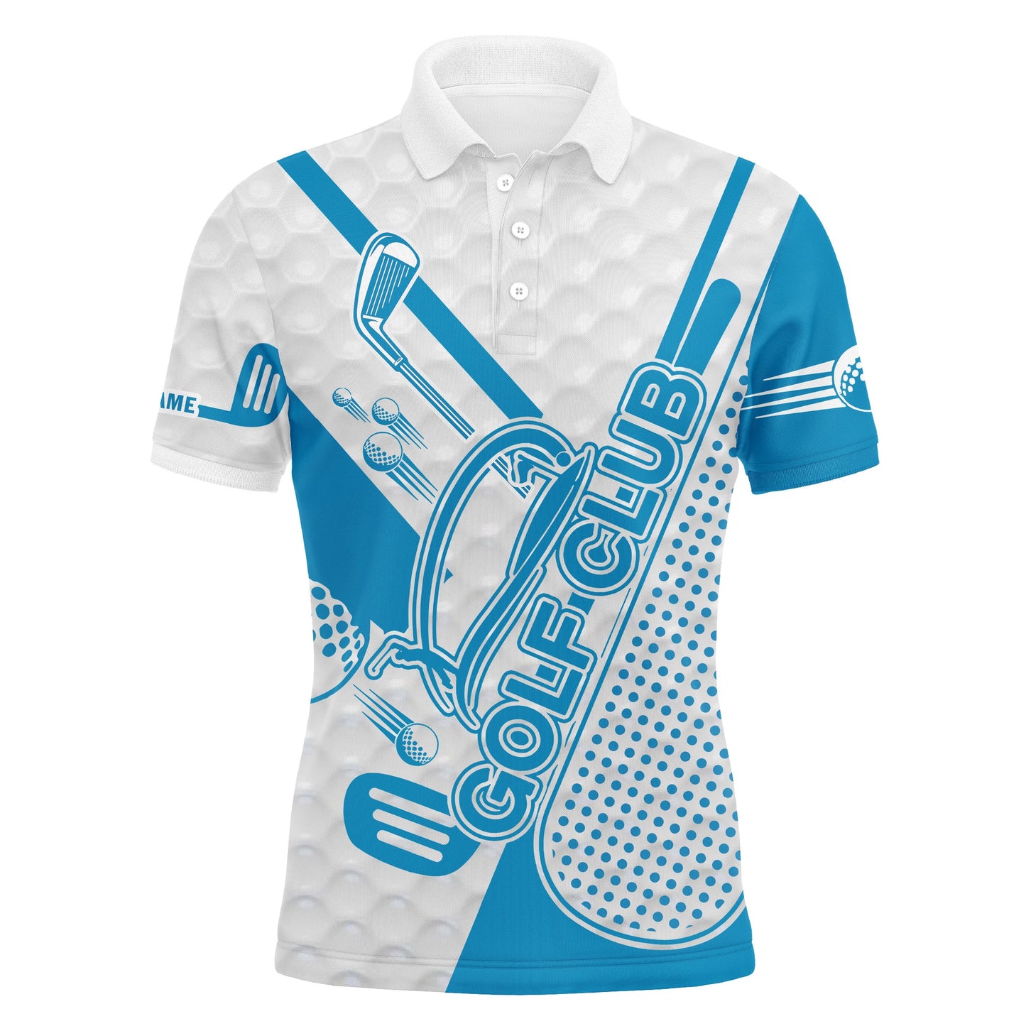 Golf Men Polo Shirt - Custom Name Green Golf Club Apparel - Personalized Gift For Golf Lover, Male, Husband, Team, Best Father's day