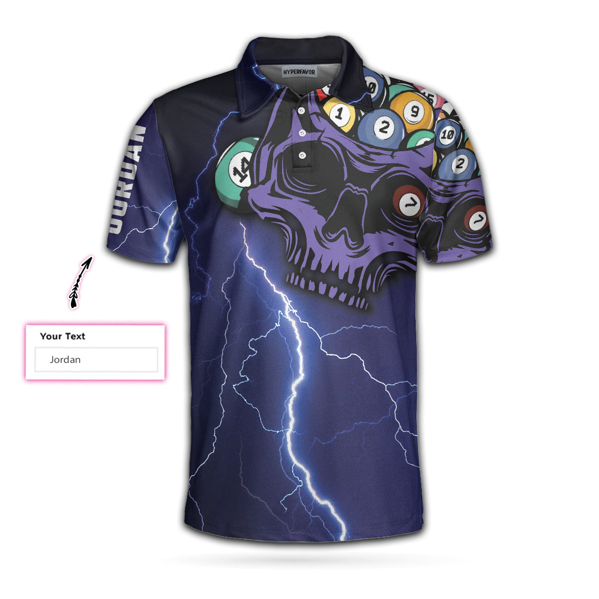 Billiards Custom Polo Shirt, Personalized Billiards Gift, I'm Here To Break Your Balls, Cool Billiards Shirt Design, Best Gift For Billiards Lovers