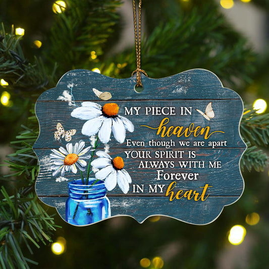 Heaven Benelux Aluminum Ornament - Daisy Flower Painting - Memorial Gift For Family Members - Forever In My Heart