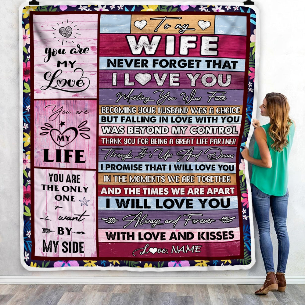 Gift For Wife, Couple Blanket, Personalized Blanket, You Are My Love Blanket, You Are The Only One I Want Blanket - Valentine, Christmas, Wedding Anniversary Fleece Blanket