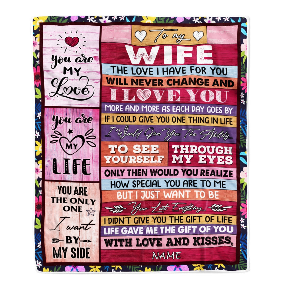 Gift For Wife, Couple Blanket, You Are My Love Blanket, You Are The Only One I Want By my Side Blanket - Valentine, Christmas, Wedding Anniversary Fleece Blanket
