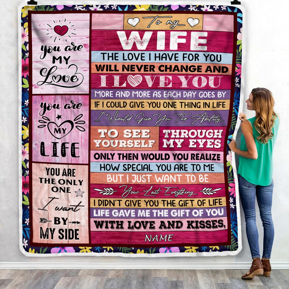 Gift For Wife, Couple Blanket, You Are My Love Blanket, You Are The Only One I Want By my Side Blanket - Valentine, Christmas, Wedding Anniversary Fleece Blanket