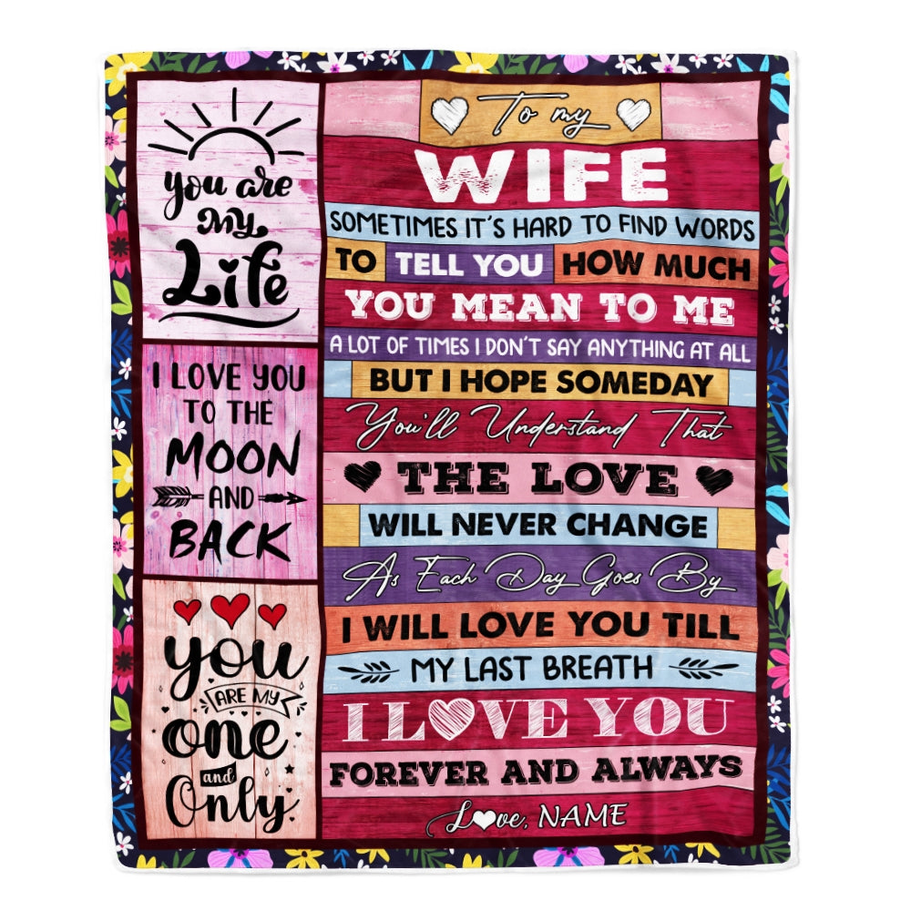 Gift For Wife, Couple Blanket, You Are My Life Blanket, You Are My One And Only Blanket - Valentine, Christmas, Wedding Anniversary Fleece Blanket
