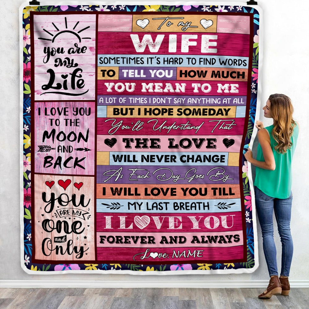 Gift For Wife, Couple Blanket, You Are My Life Blanket, You Are My One And Only Blanket - Valentine, Christmas, Wedding Anniversary Fleece Blanket