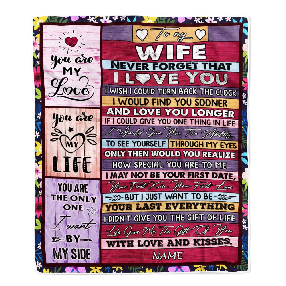 Gift For Wife, Couple Blanket, Wood imitation Blanket, You Are My Love, You Are The Only One by my Side Blanket - Valentine, Christmas, Wedding Anniversary Fleece Blanket