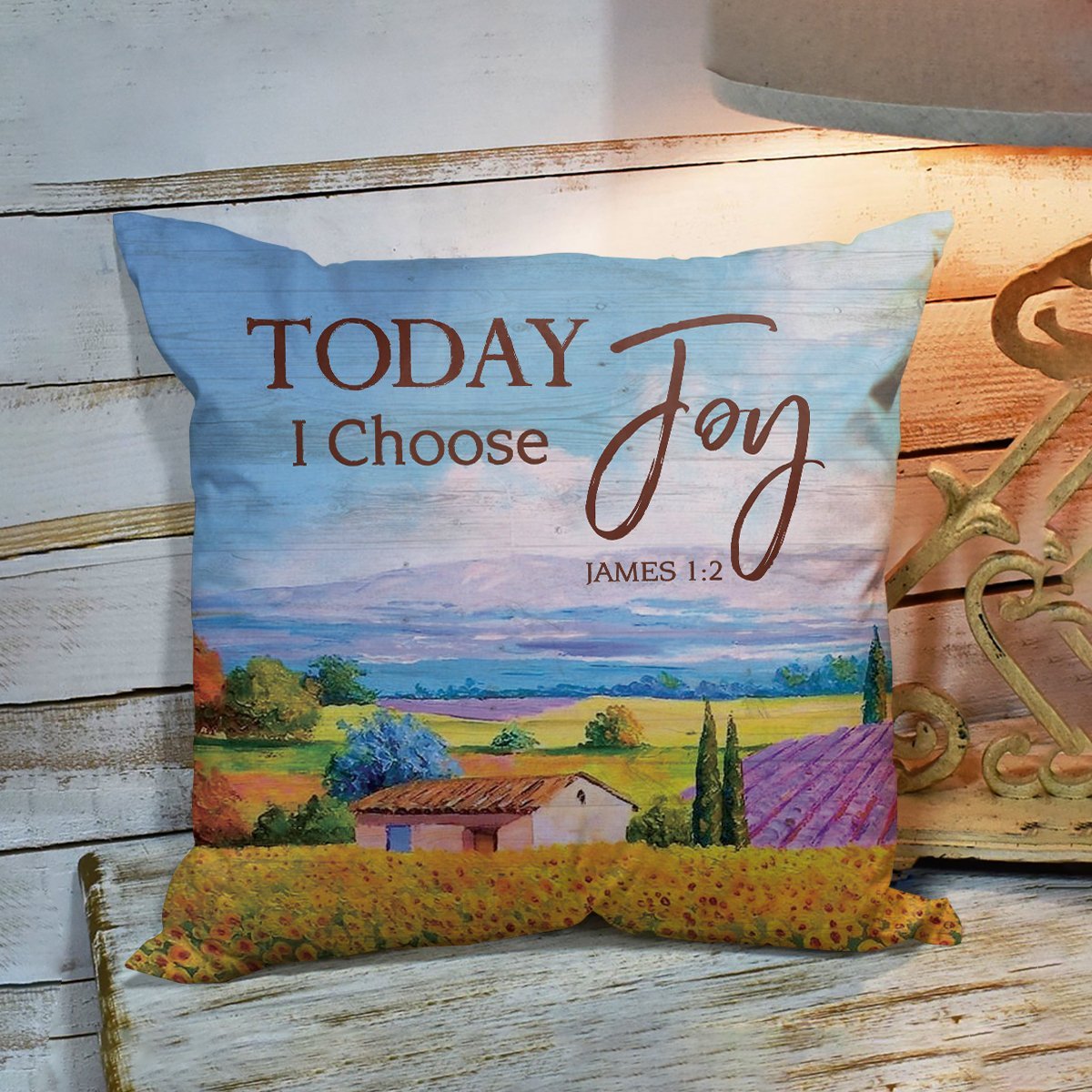 Bible Verse Pillow - Jesus Pillow- Gift For Christian - Today I Choose Joy