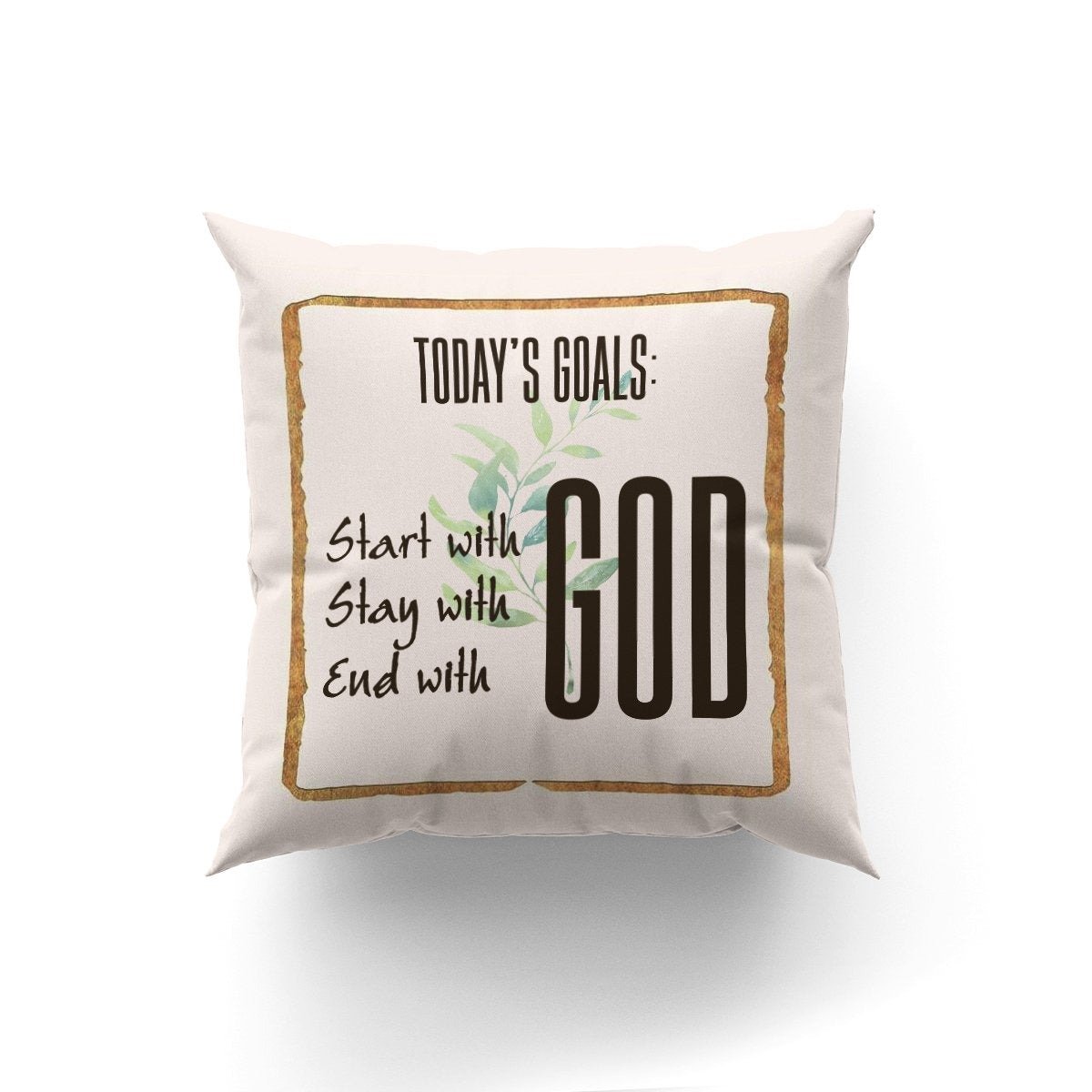 Bible Verse Pillow - Jesus Pillow- Gift For Christian - Todays Goal