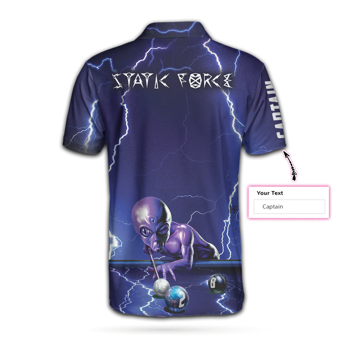 STATIC FORCE Billiards Custom Polo Shirt - Perfect Gift For Men