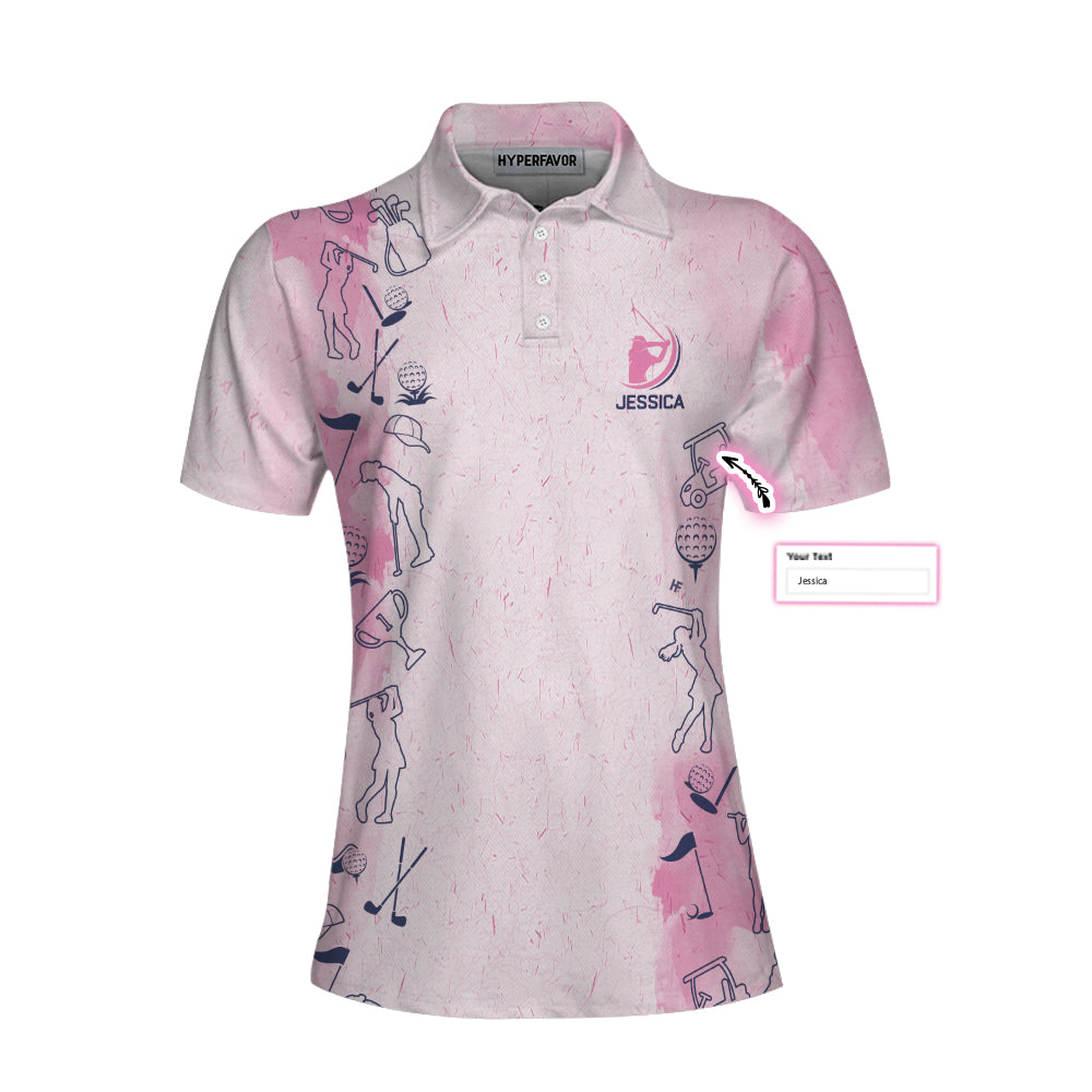 Sometimes It Takes Balls To Be A Woman Custom Short Sleeve Women Polo Shirt, Gift For Female Golfers - Perfect Gift For Women