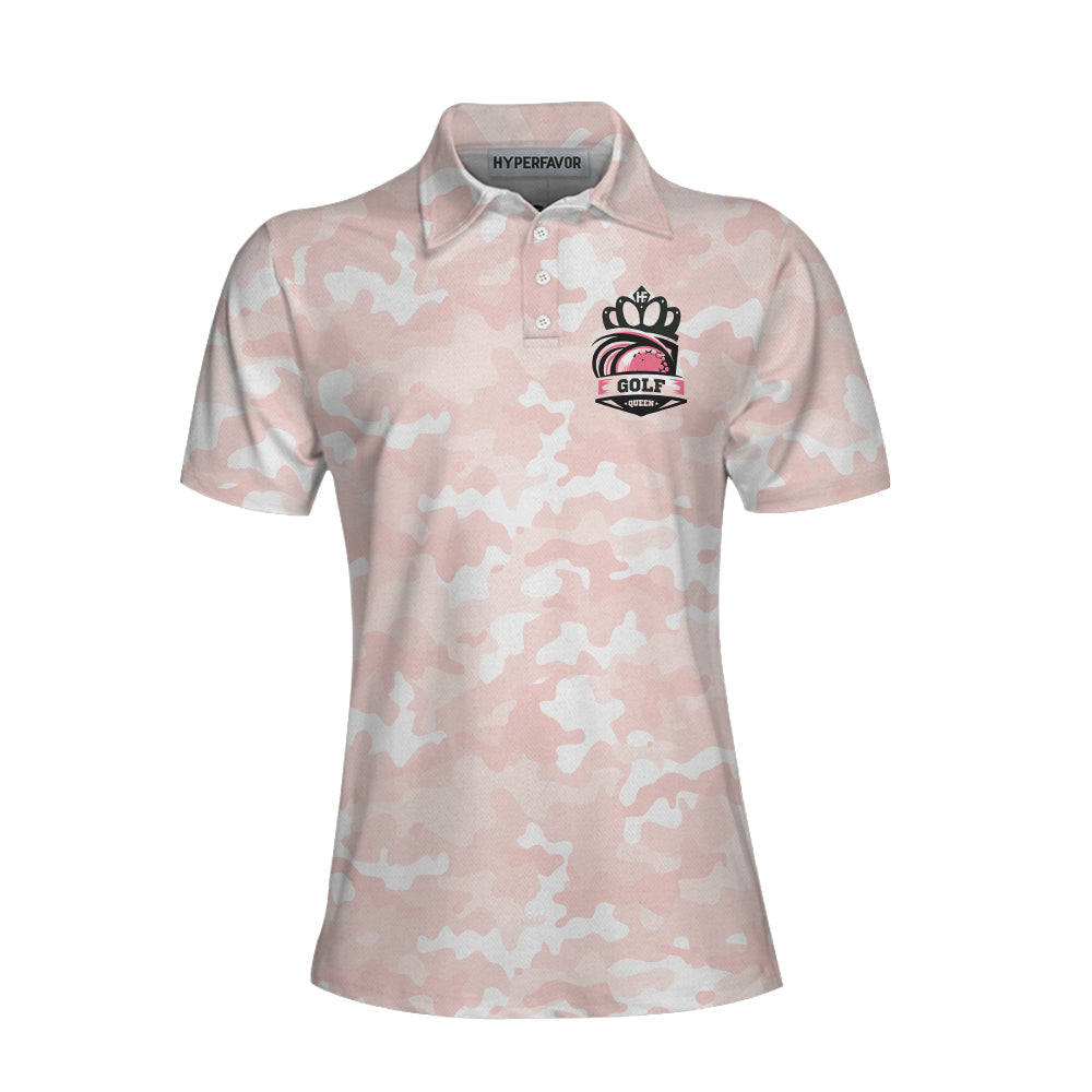 Girl Play Golf Women Polo Shirt, Stop Leering At My Putt Women Polo Shirt, Pink  Pattern Polo Shirt For Female - Perfect Gift For Women, Ladies