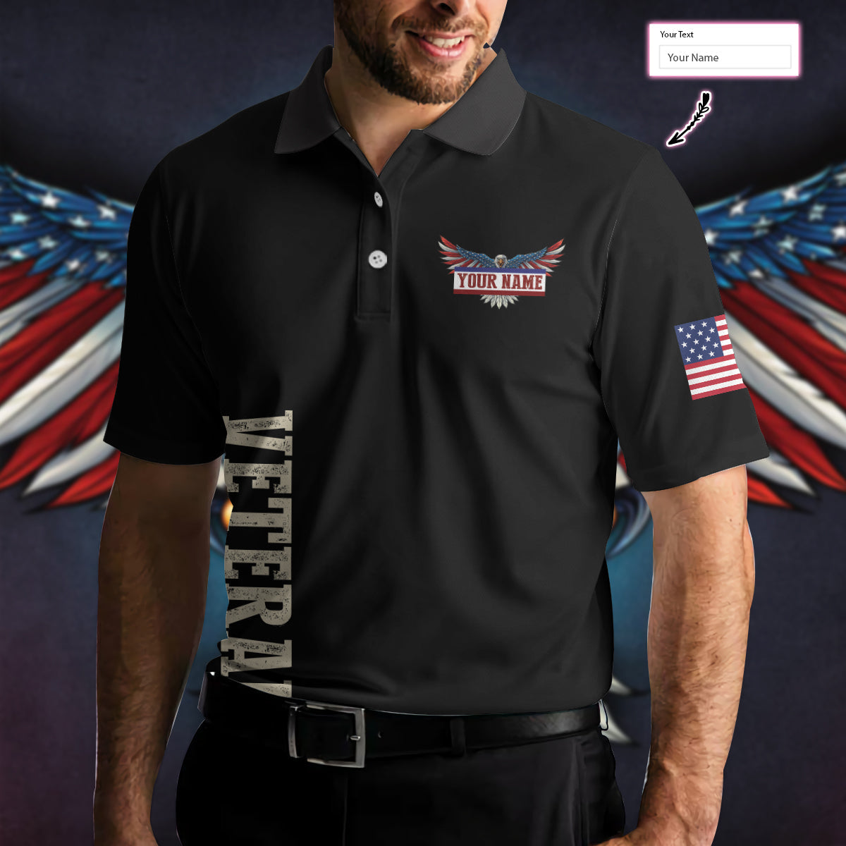 The US Veteran We Went Anyway Custom Polo Shirt, Personalized Gift Idea For Veterans, American Flag Polo Shirt - Perfect Gift For Men