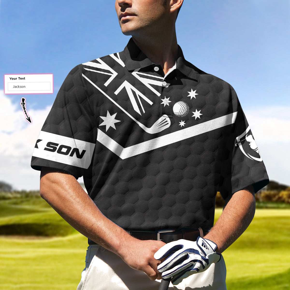 Weapons Of Grass Custom Name Polo Shirt, Personalized Black British Flag Polo Shirt, Best Tennis Shirt For Men - Perfect Gift For Men, Golfers