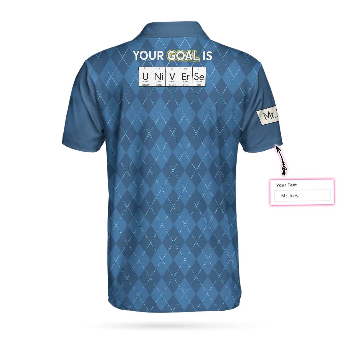 Your Goal Is Universe Custom Polo Shirt, Personalized Chemistry Shirt - Perfect Gift For Men