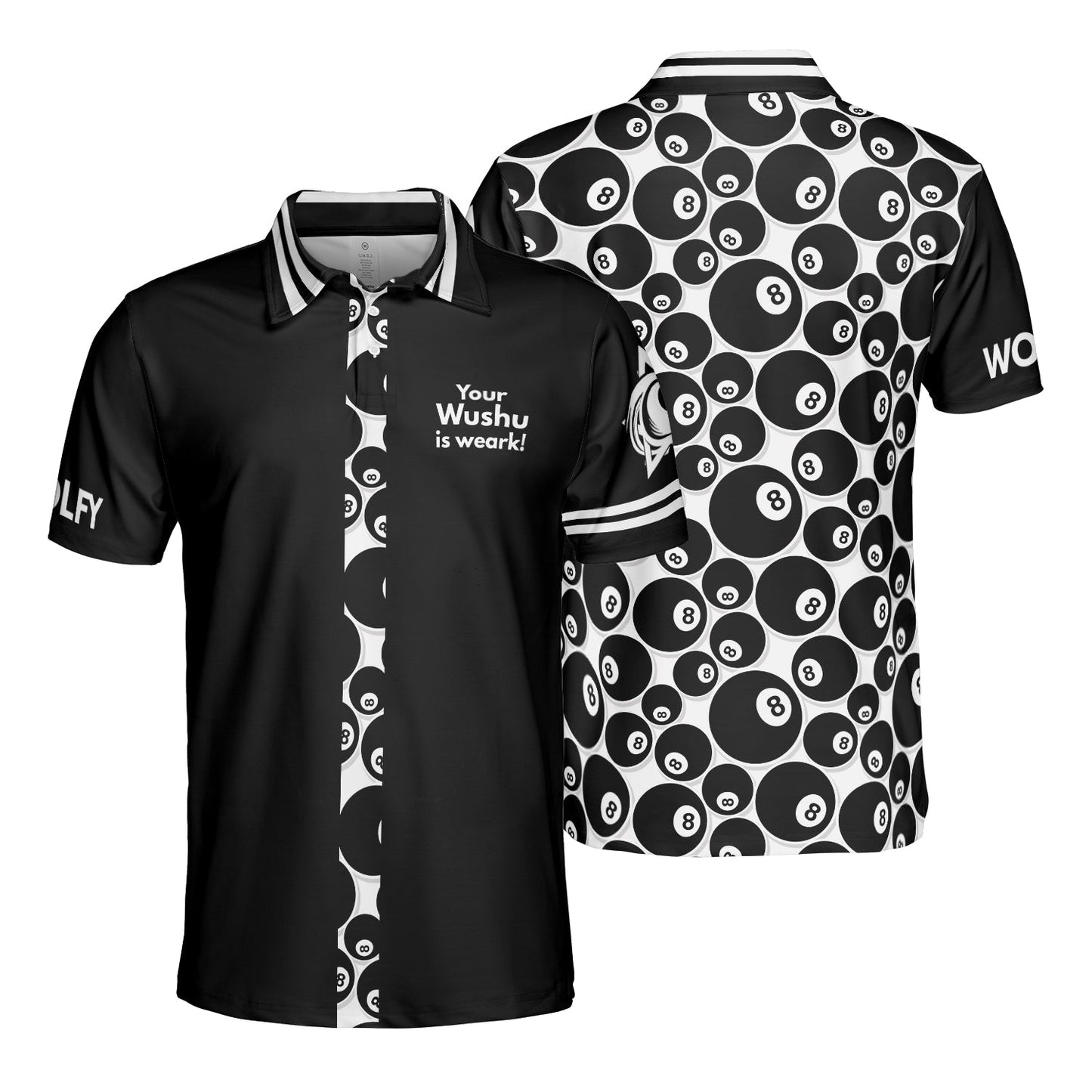 Your Wushu Is Weak Custom Polo Shirt, Billiard Polo Shirt - Perfect Gift For Men