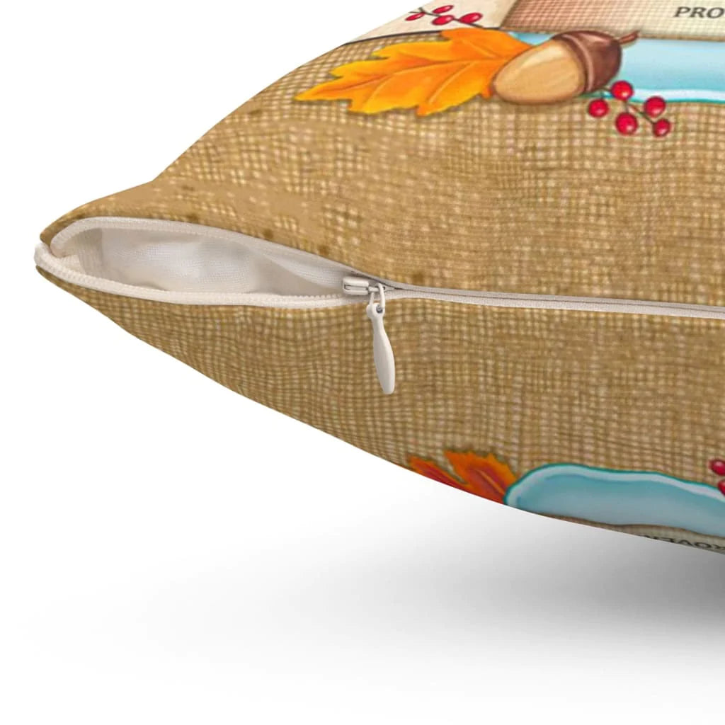 Jesus Pillow - A joyful heart is good medicine Proverbs 17:22 Bible verse pillow