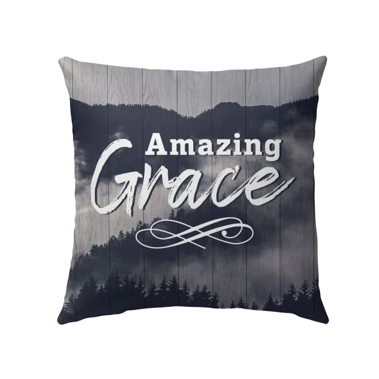 Christian, Forest Pillow - Amazing grace Pillow