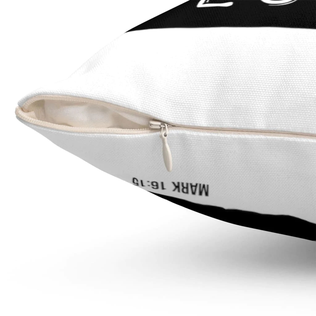 Bible Verse Pillow - Jesus Pillow - Gift For Christian - Ask me about Jesus Mark 16:15 Pillow