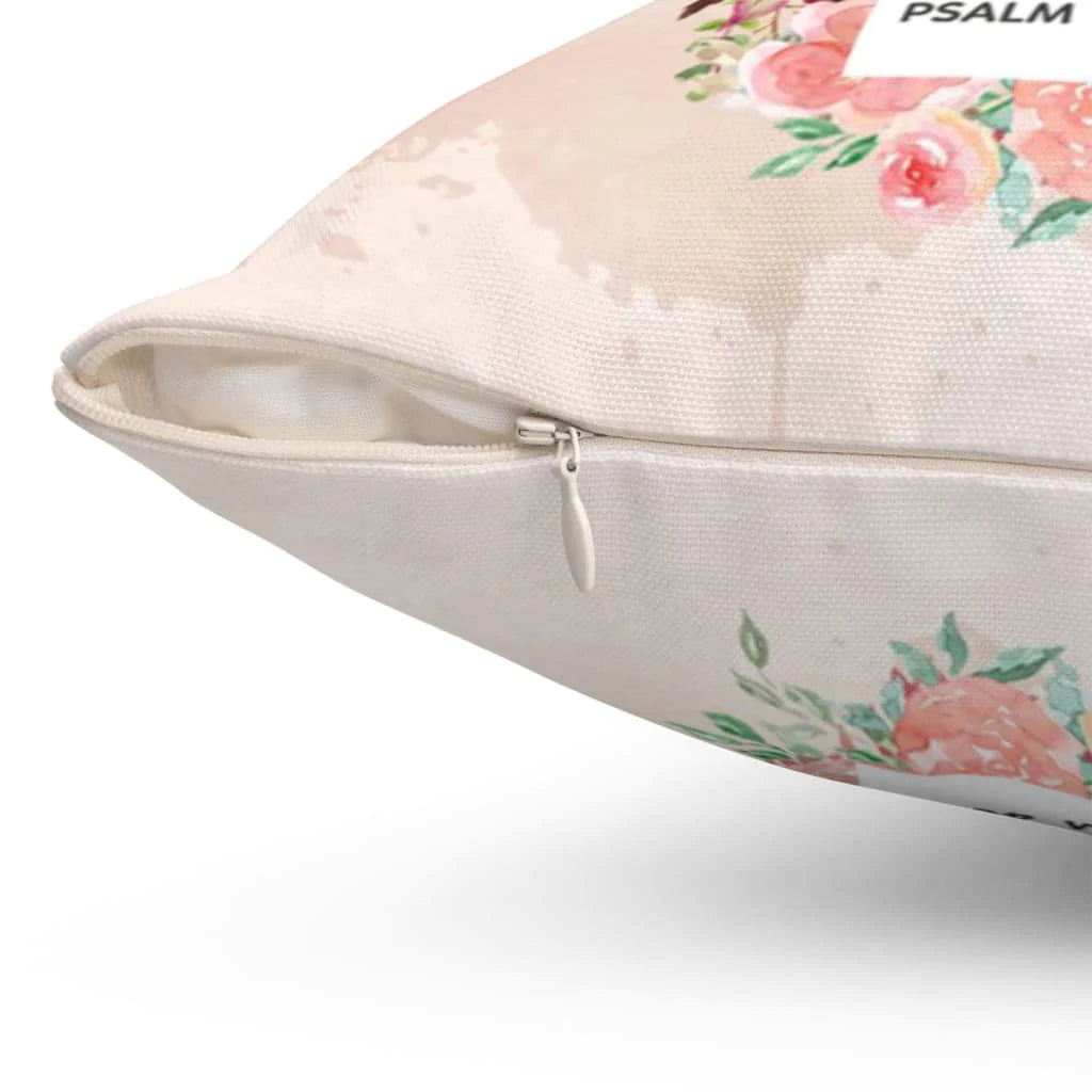 Jesus Pillow - Be still and know that I am God Psalm 46:10 Bible verse pillow