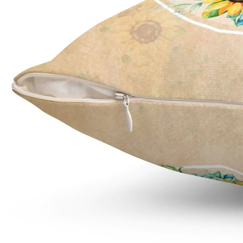 Jesus Pillow - Begin each day with a grateful heart Christian pillow